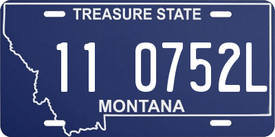 MT license plate 110752L