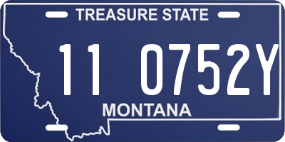 MT license plate 110752Y