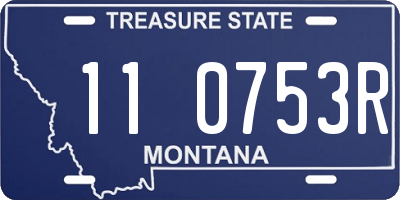 MT license plate 110753R