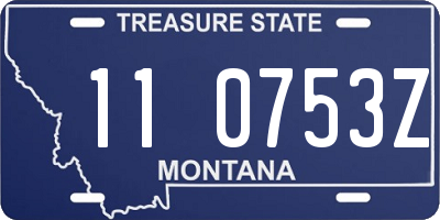 MT license plate 110753Z