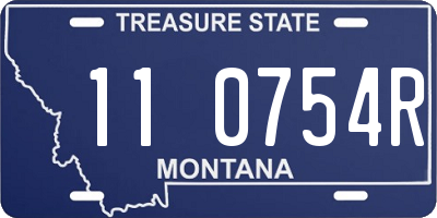 MT license plate 110754R