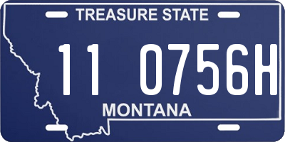 MT license plate 110756H