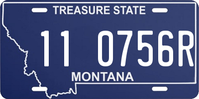 MT license plate 110756R