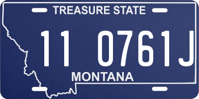 MT license plate 110761J