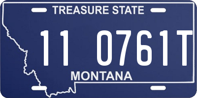 MT license plate 110761T
