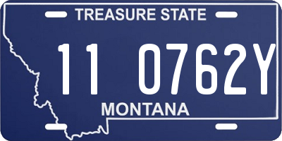 MT license plate 110762Y
