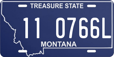 MT license plate 110766L