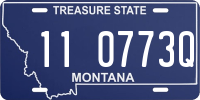 MT license plate 110773Q