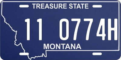 MT license plate 110774H