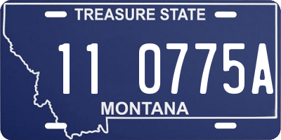 MT license plate 110775A