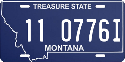 MT license plate 110776I