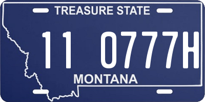 MT license plate 110777H