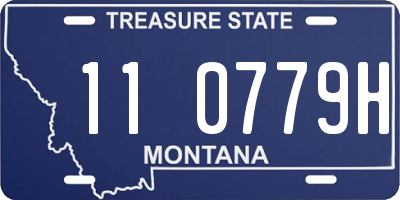 MT license plate 110779H