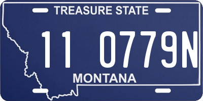 MT license plate 110779N