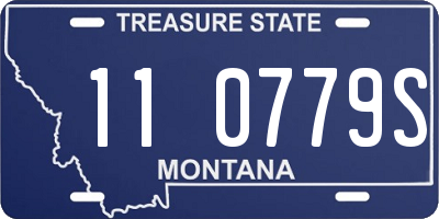 MT license plate 110779S