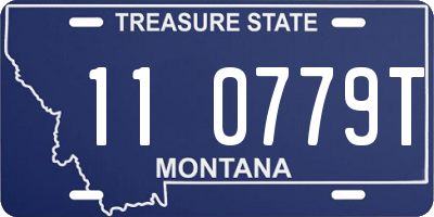 MT license plate 110779T