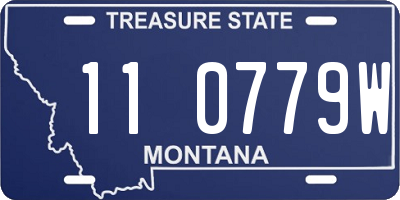 MT license plate 110779W