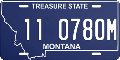 MT license plate 110780M