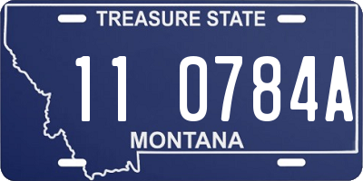 MT license plate 110784A