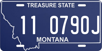 MT license plate 110790J