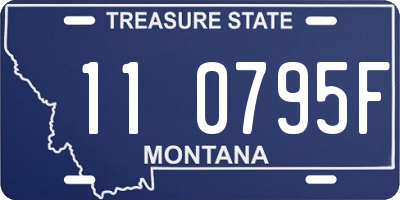 MT license plate 110795F