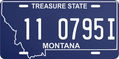 MT license plate 110795I