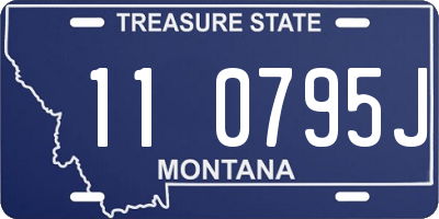 MT license plate 110795J