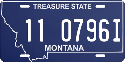 MT license plate 110796I