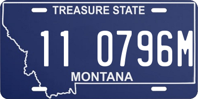 MT license plate 110796M