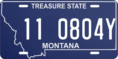 MT license plate 110804Y