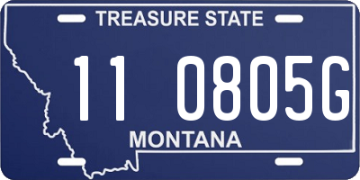MT license plate 110805G