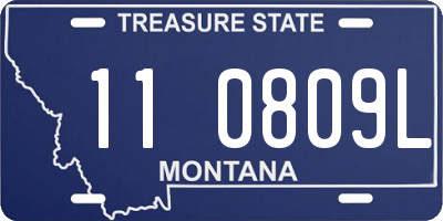 MT license plate 110809L