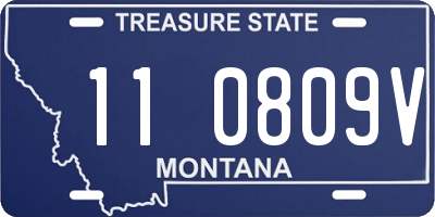 MT license plate 110809V