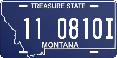 MT license plate 110810I