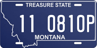 MT license plate 110810P