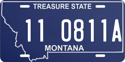 MT license plate 110811A