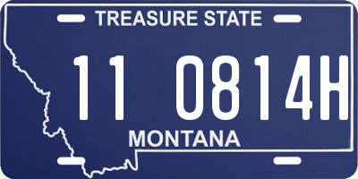 MT license plate 110814H