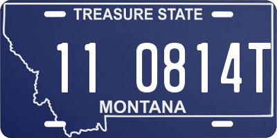 MT license plate 110814T