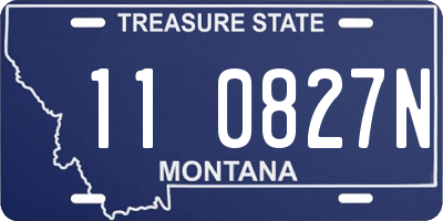 MT license plate 110827N