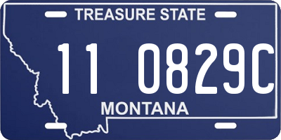 MT license plate 110829C