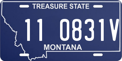 MT license plate 110831V