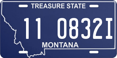 MT license plate 110832I