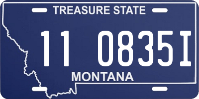 MT license plate 110835I