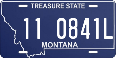 MT license plate 110841L