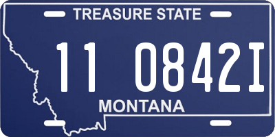 MT license plate 110842I