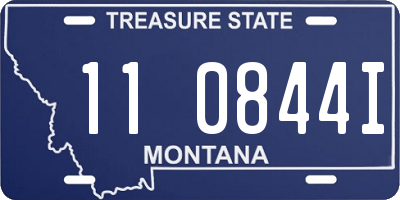 MT license plate 110844I