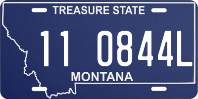 MT license plate 110844L