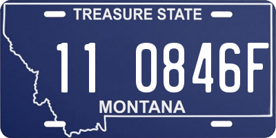 MT license plate 110846F