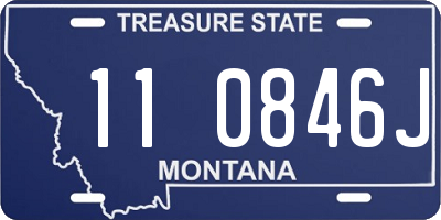 MT license plate 110846J