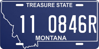 MT license plate 110846R